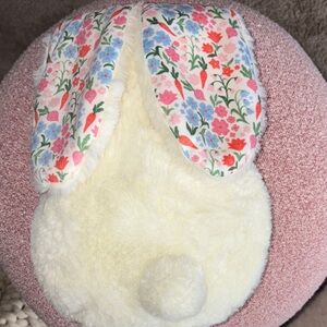 Floral Bunny Stuffed Animal - Pink and Cream
